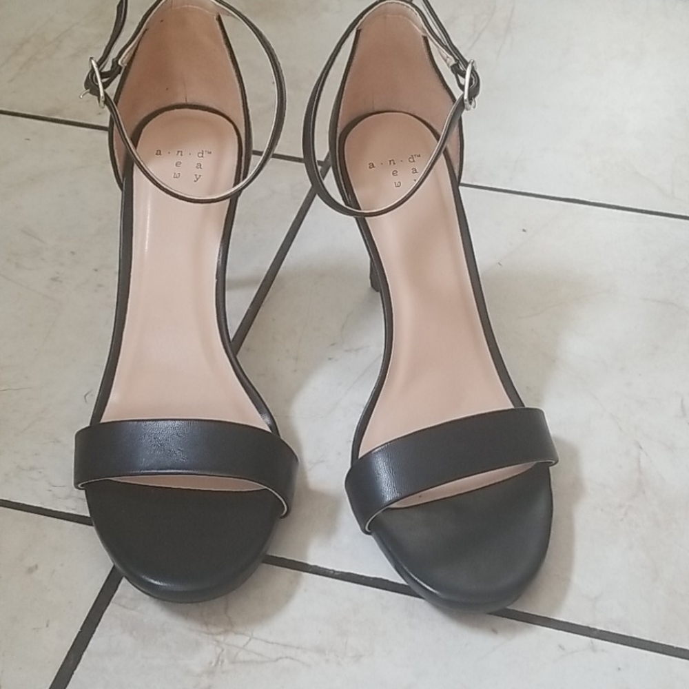 Strappy high heels